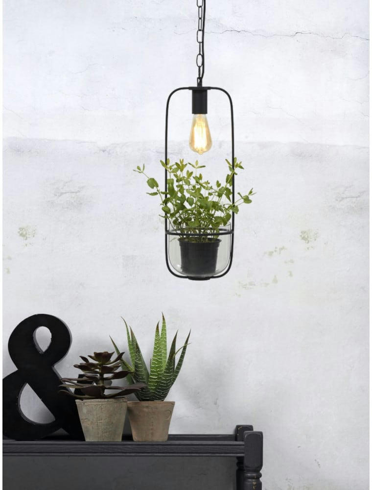 FLORENCE - Suspension noire pour pot H52cm