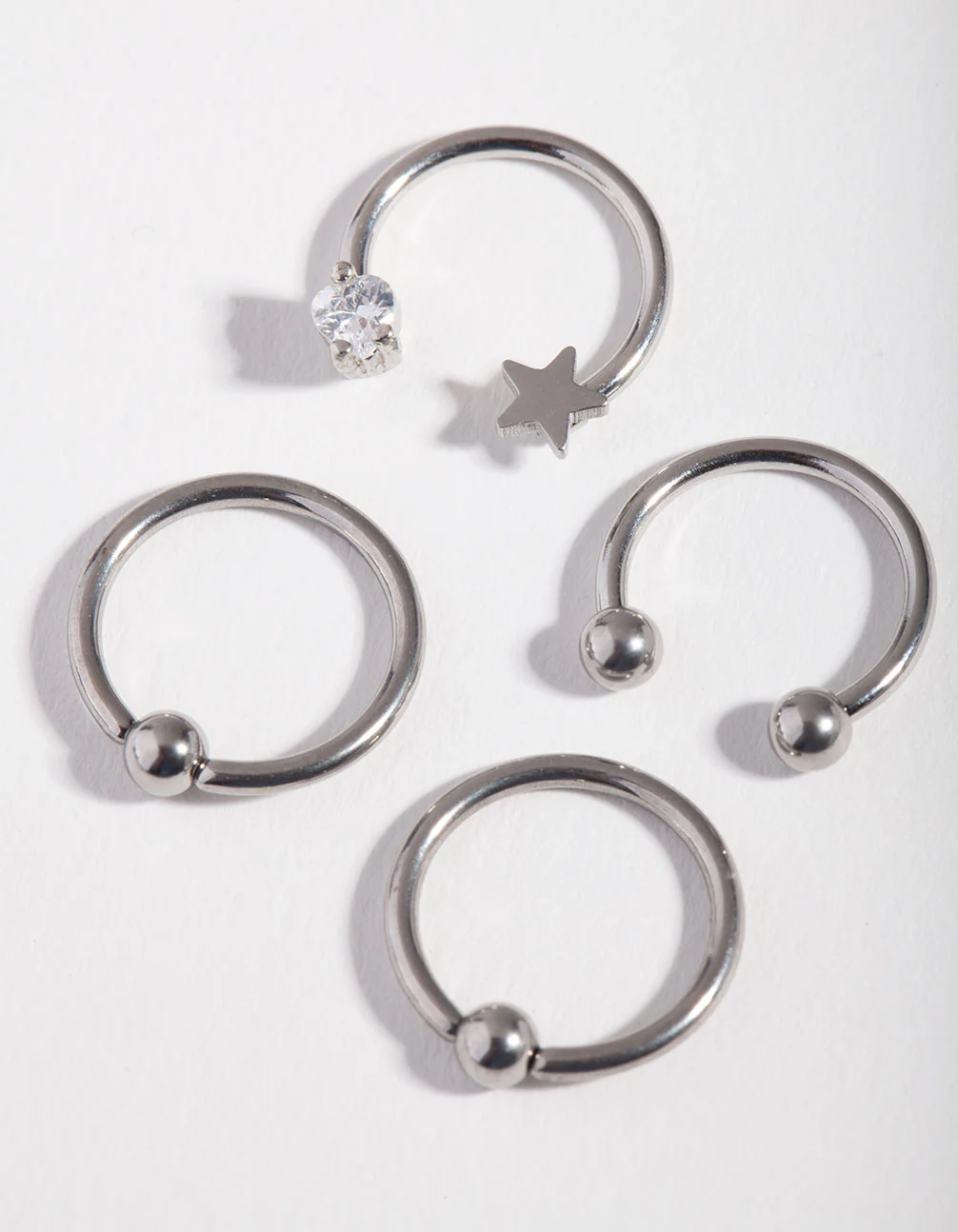 Surgical Steel Celestial Mixed Earring 4-Pack