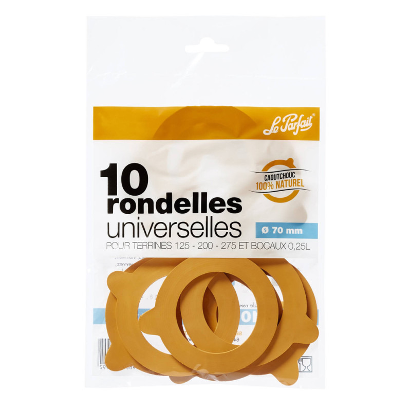 Rondelle universelle pour bocal Ø 70 mm 10 pièces LE PARFAIT