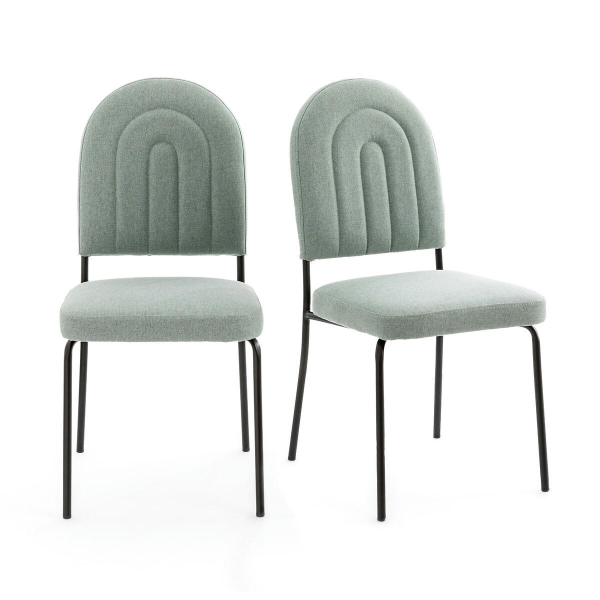 Lot de 2 chaises tissu texturé, Rainbow