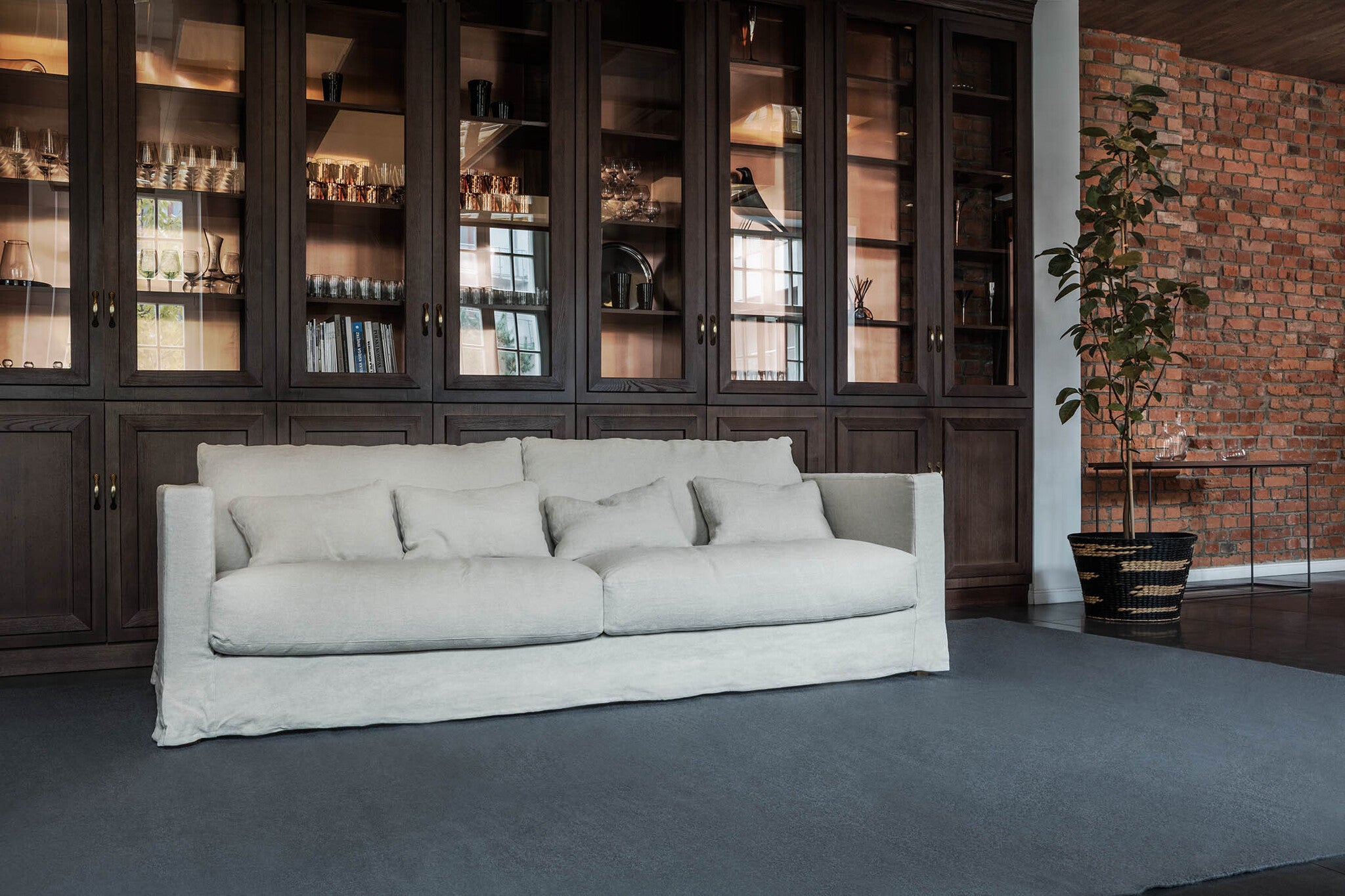 Sits Heaven 3-Zits Bank Linen Natural