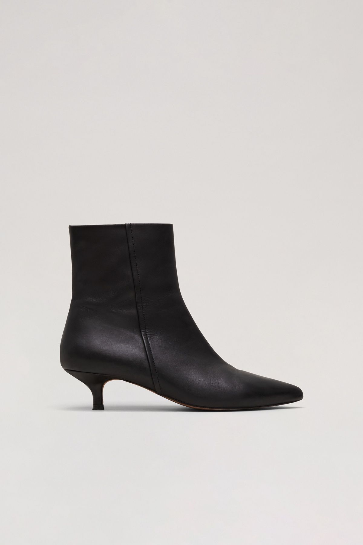 Phase Eight Leather Kitten Heel Boot