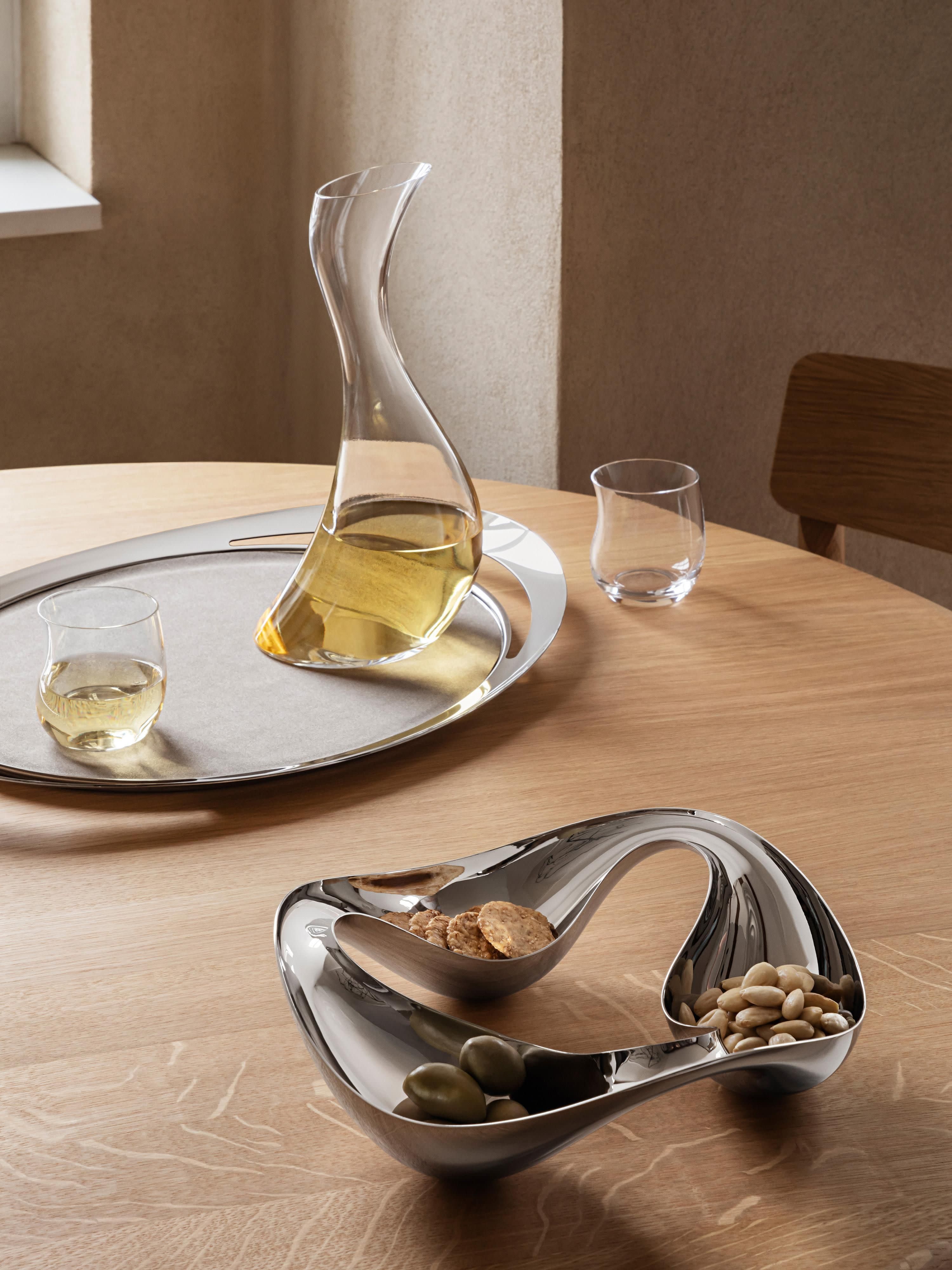 Glas-Karaffe Cobra in organischer Form, 750 ml