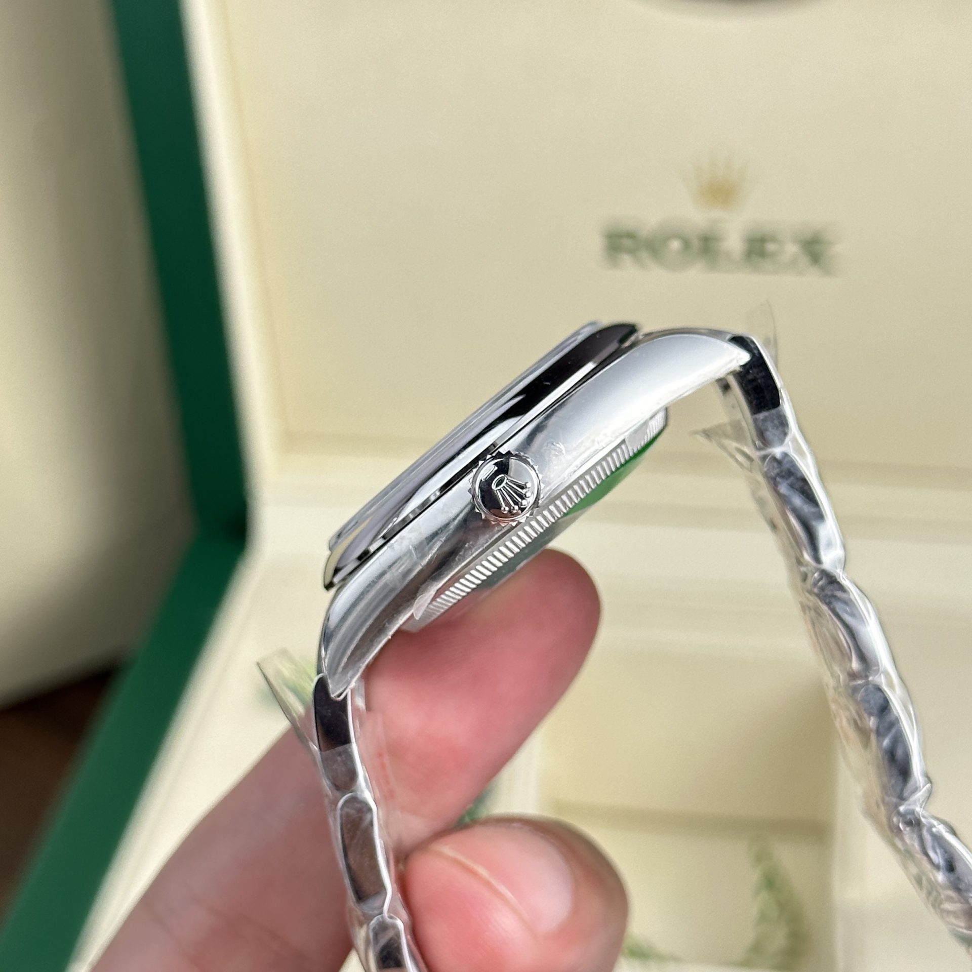 Rolex Oyster Perpetual 126000 904L Steel Blue Dial 36mm Oyster Super Clone