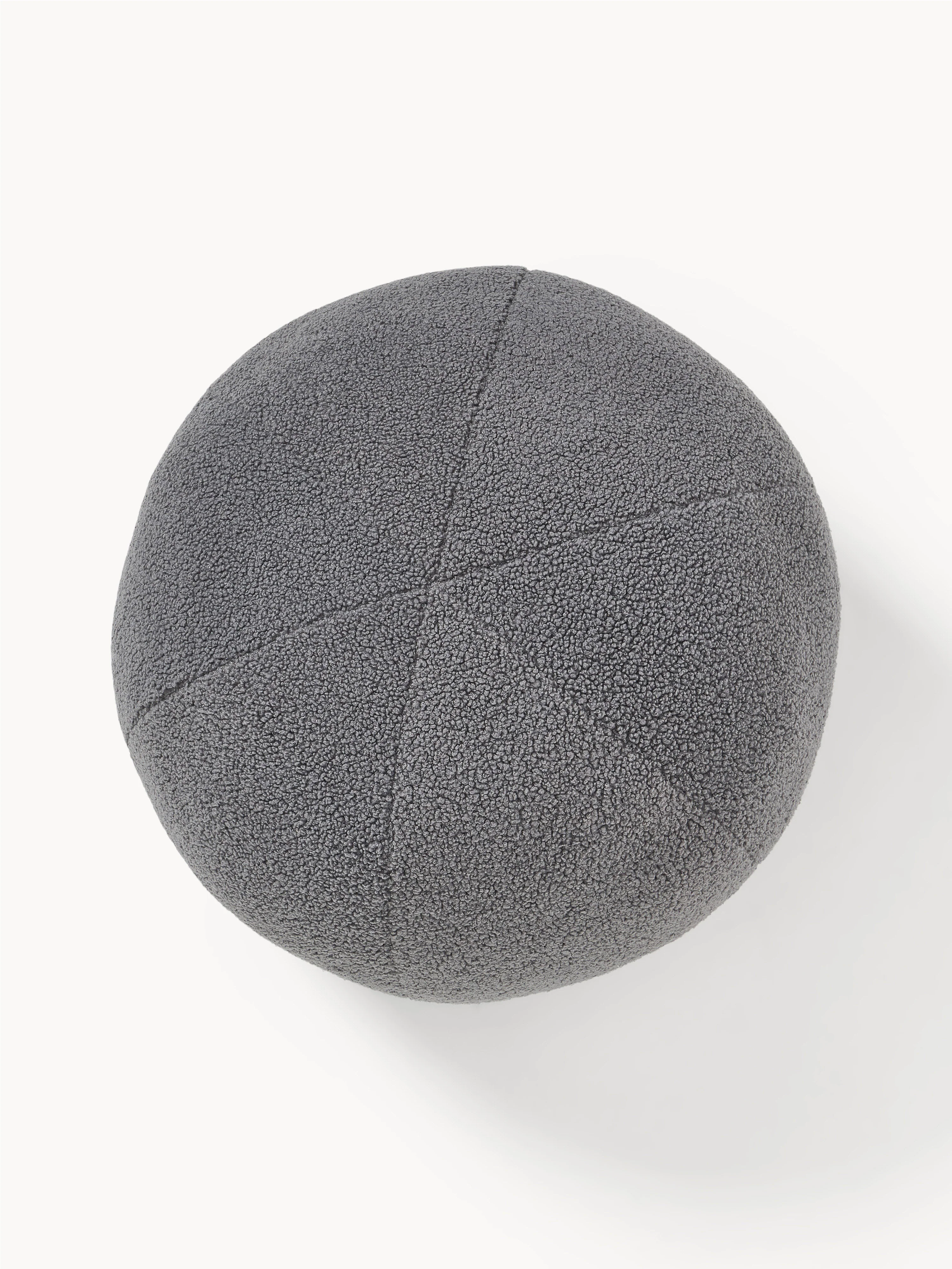 Westwing | Crosby Studios, Rundes Bouclé-Deko-Kissen Celeste, Ø 50 cm