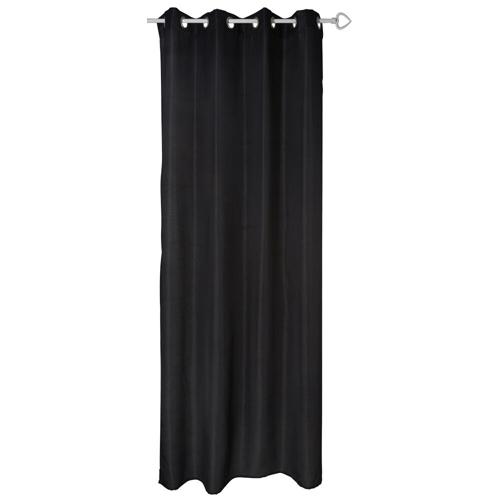 Rideau 8 oeillets noir