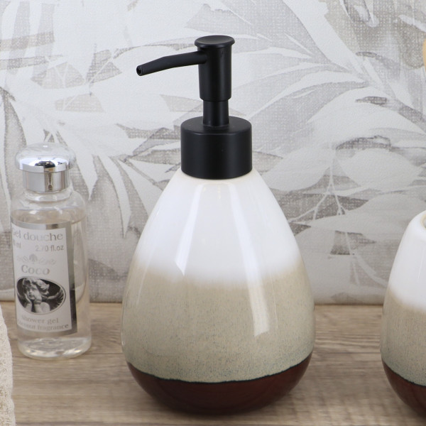 Dozownik na mydło do łazienki Tricolor z pompką 370 ml
