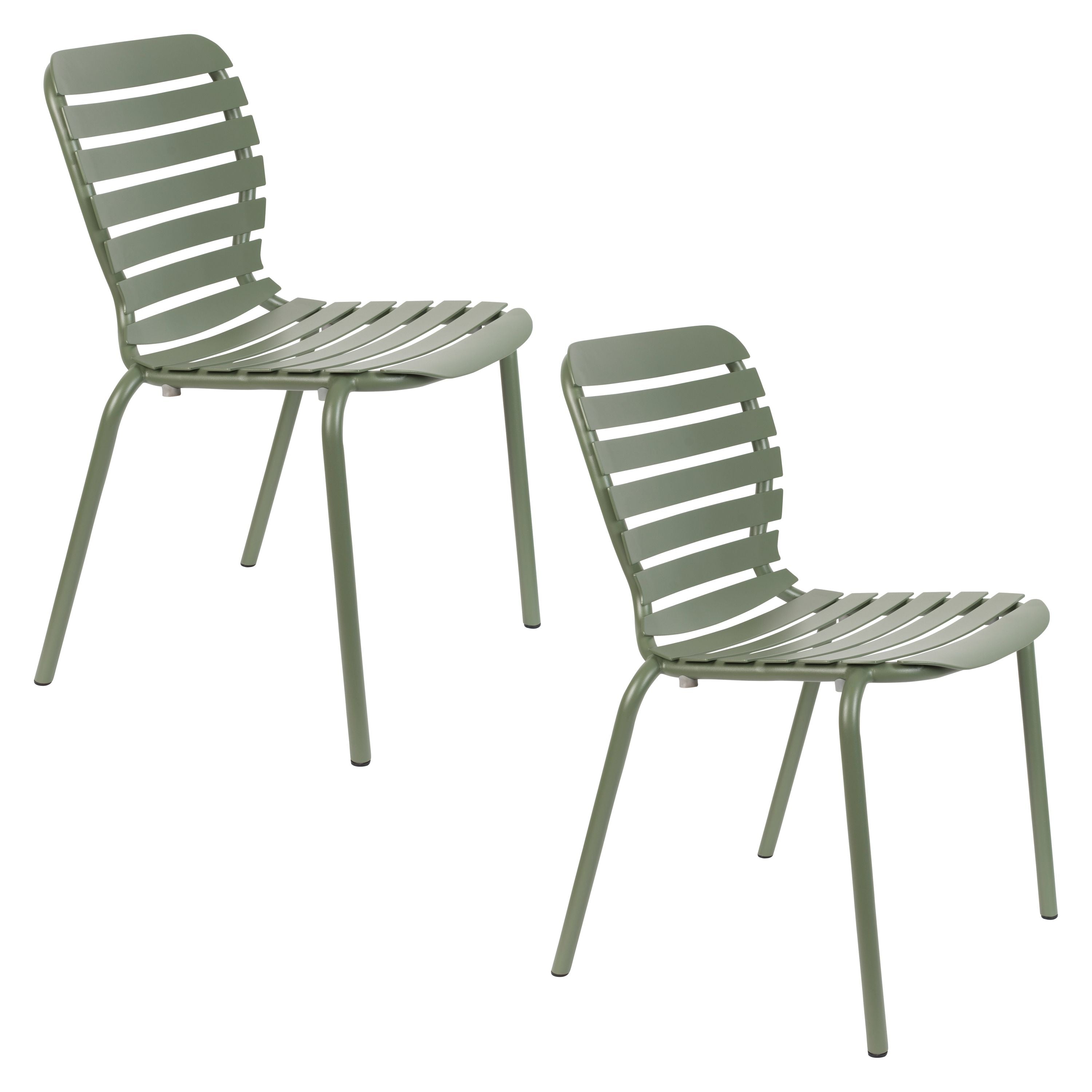 Zuiver Vondel Tuinstoel Groen - Set van 2