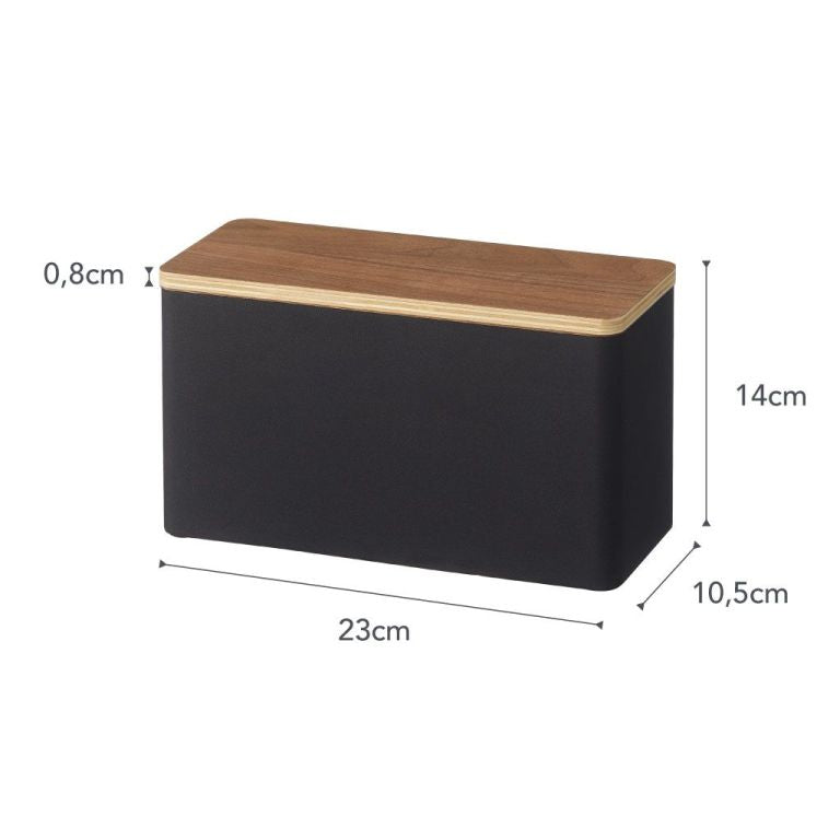 Yamazaki Opbergbox Make Up   Sanitair - Rin - Zwart