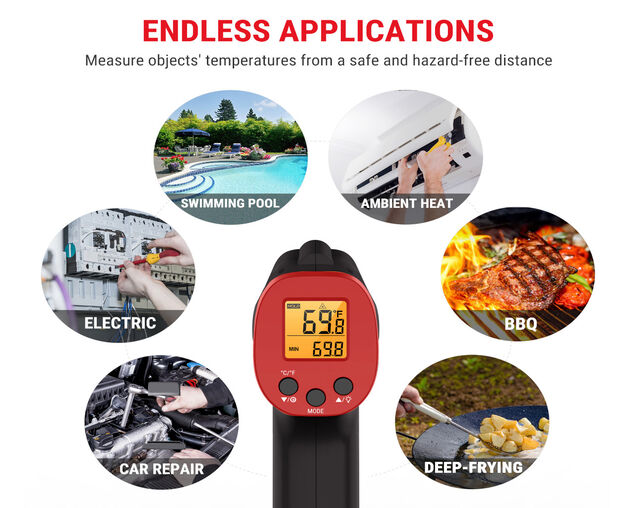 ThermoPro TP30 Laser Digital InfraredMeat Thermometer Gun