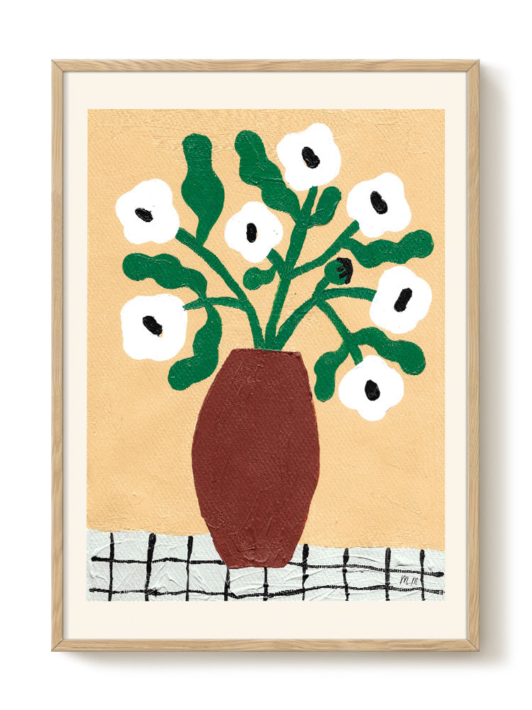 Madelen - White Poppies - PSTR studio Kunst Poster