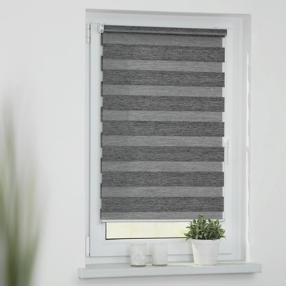 Duo-Rollo, ‎Klemmfix, B x L: 45 x 150 cm, Polyester, dunkelgrau