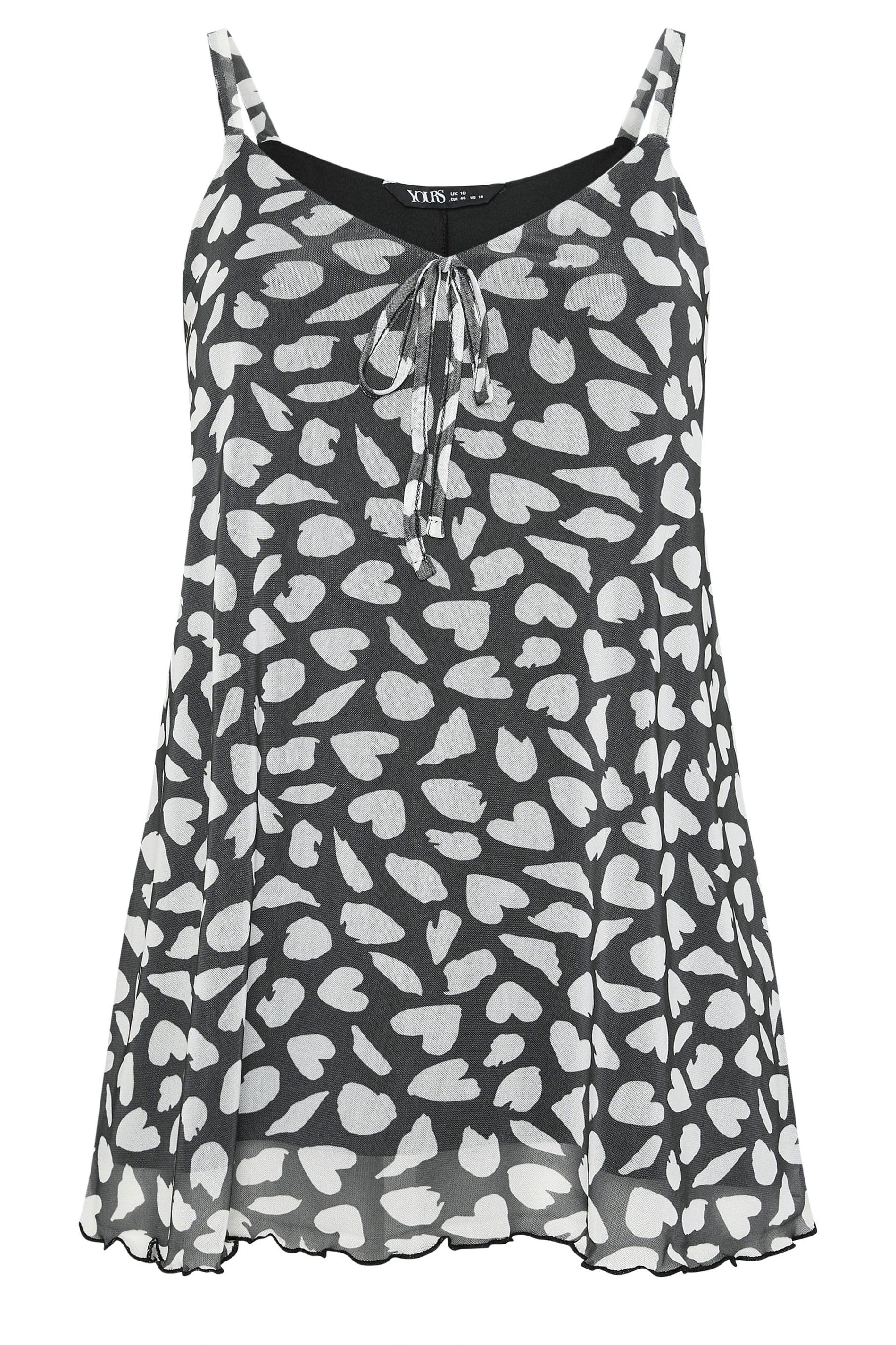 Yours Heart Mesh Vest Top