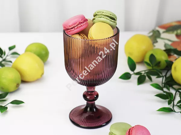 Szklanka na stopce 0,37 L Altom Design - Selena Różowa 07.SEL.7670