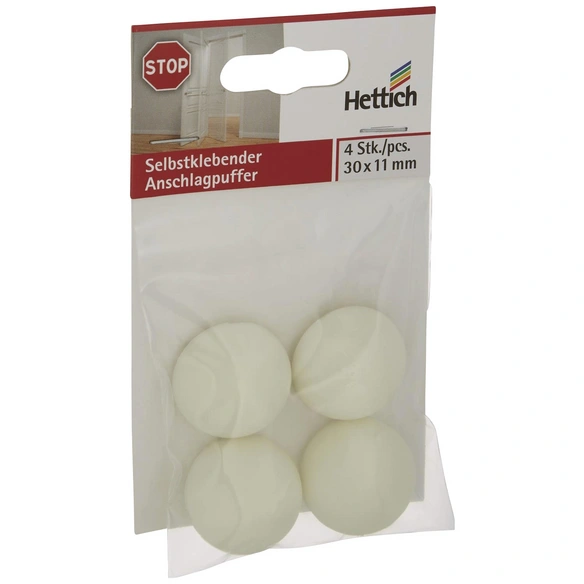 Anschlagpuffer, rund, Selbstklebend, weiß, Ø 30 x 11 mm