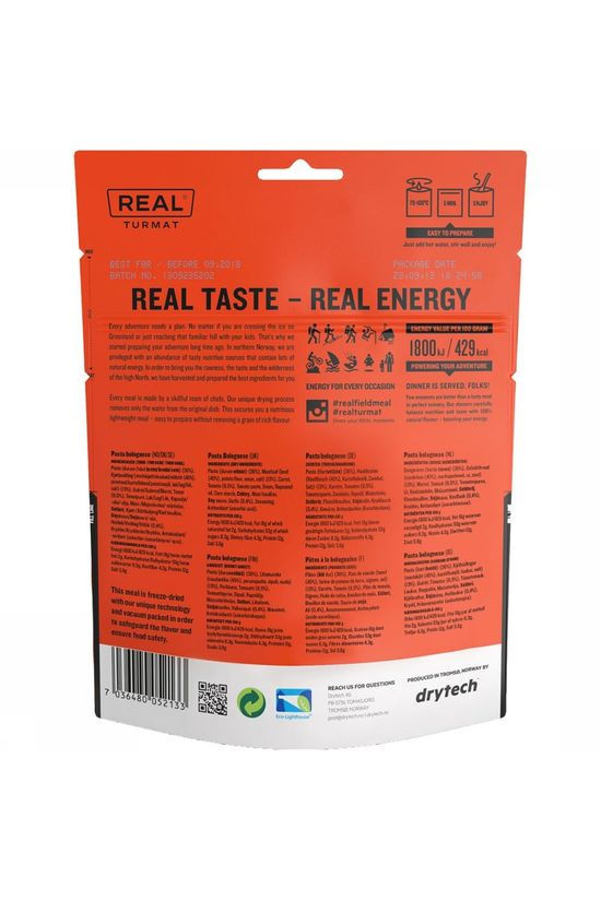 Real Turmat Pasta Bolognese Maaltijd