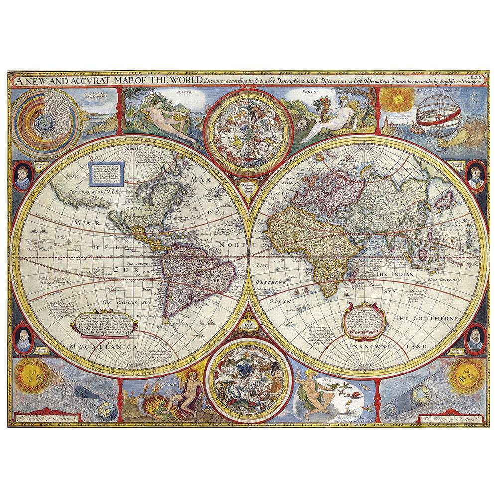- Tableau - Cartographie ancienne Carte No. 43 40x50cm