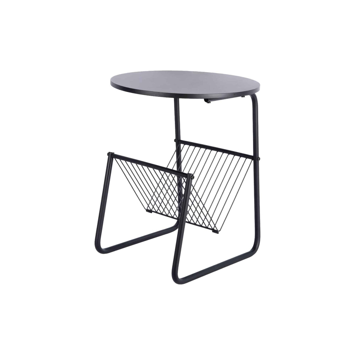Leitmotiv bijzettafel Riqueza Revista - zwart - Ø40cm
