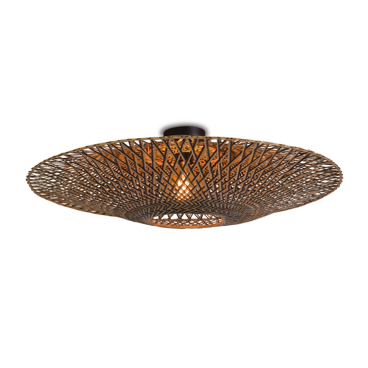 GOOD&MOJO plafonnière Bali - bruin - Ø87cm