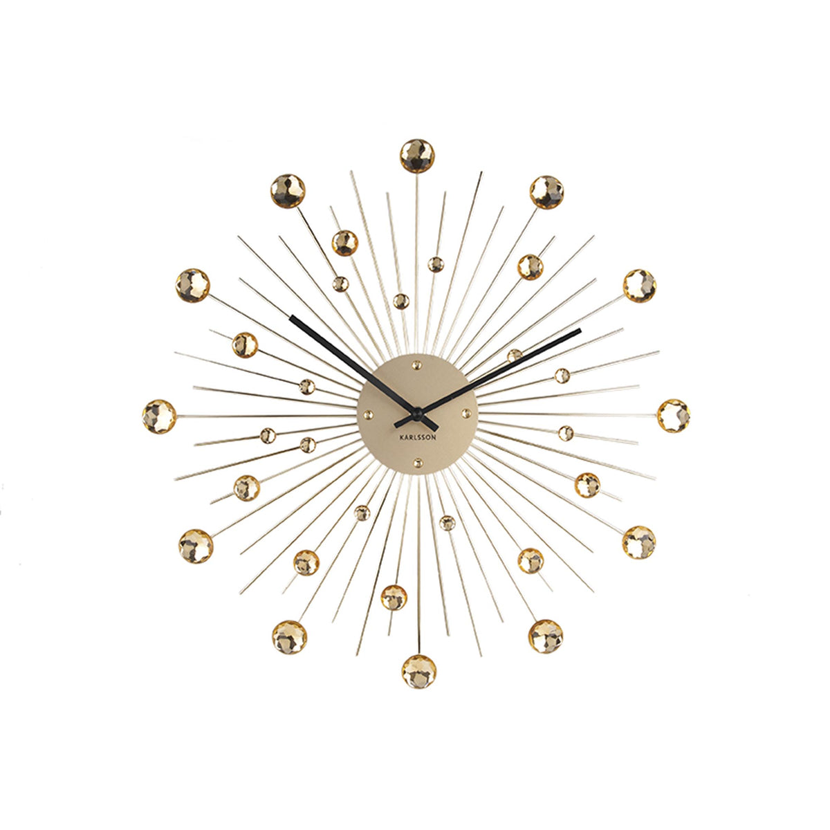 Karlsson wandklok - goud - Ø50cm