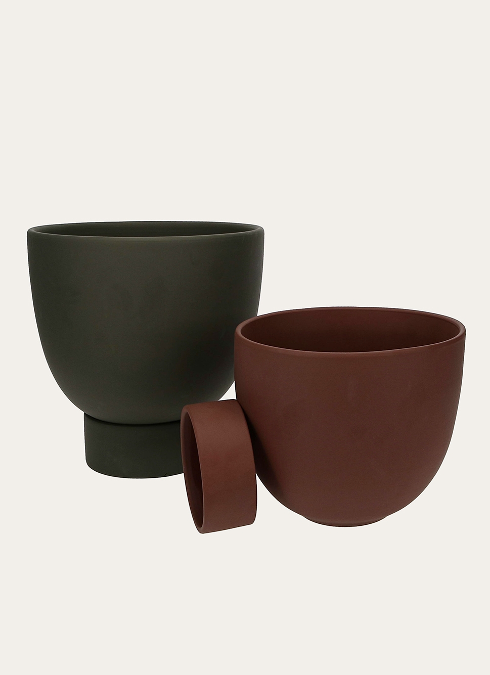 POT MATT EN TERRE CUITE MARRON