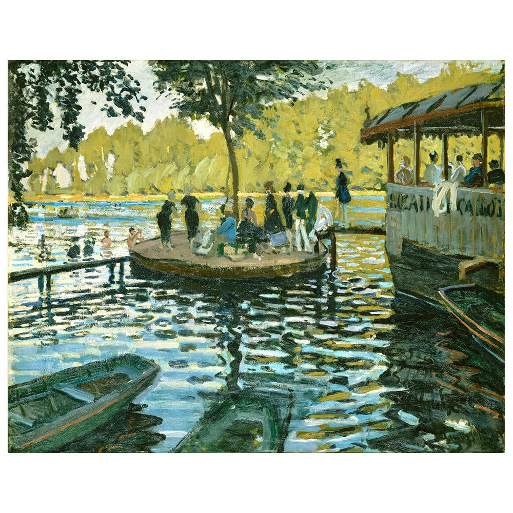 - Tableau impression sur toile La Grenouillère Claude Monet 50x60cm