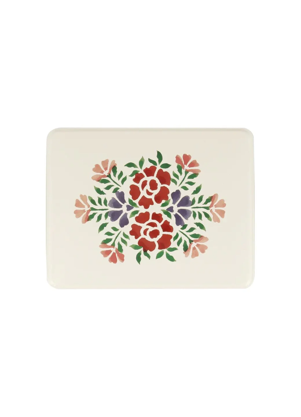 Antique Roses Medium Shallow Tin
