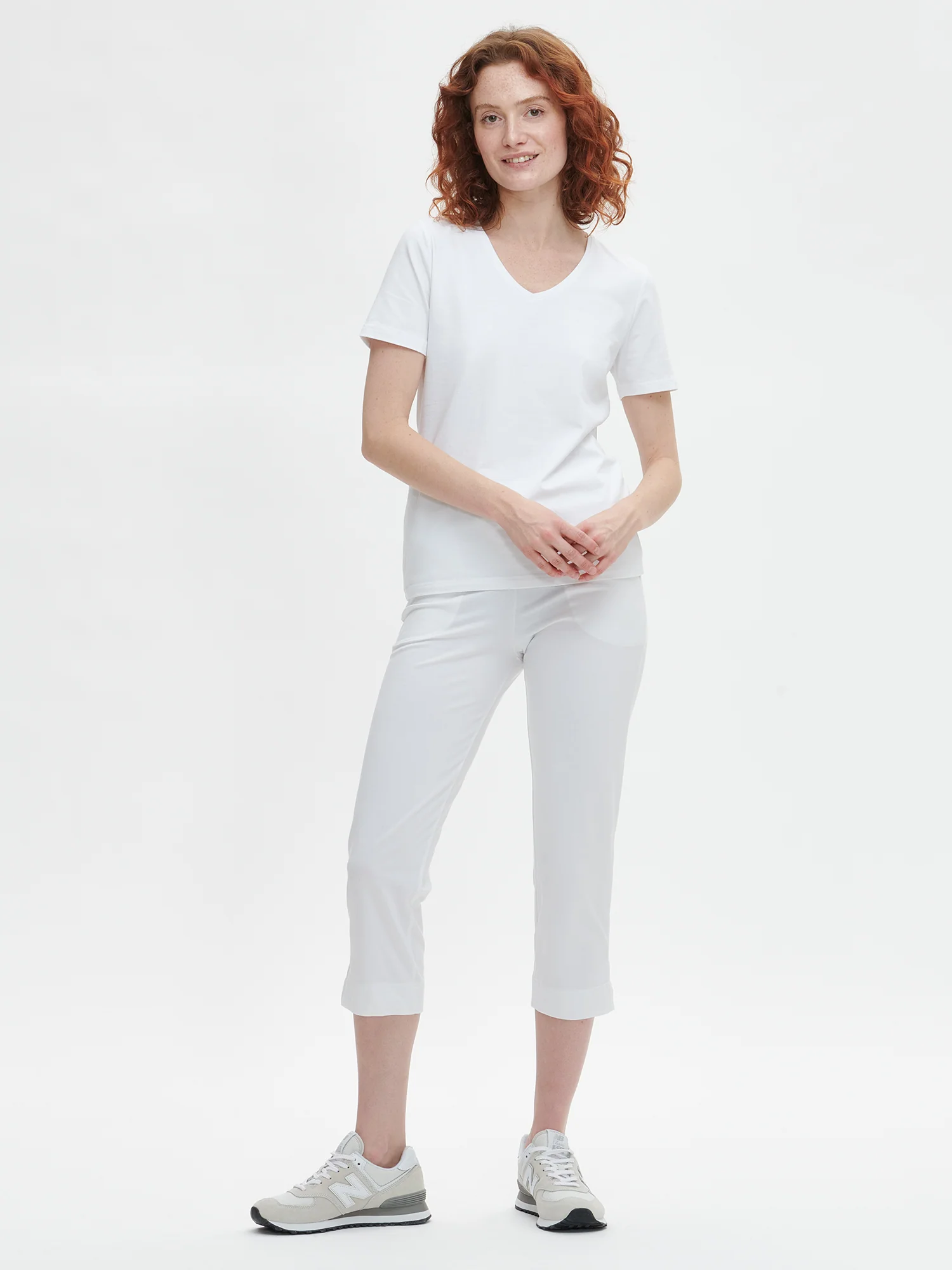BASIC 7/8-leggingsit - valkoinen