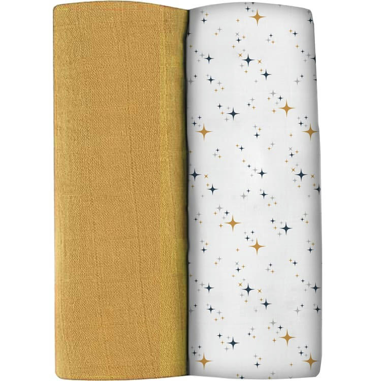 BAIN/SOIN - Lot de 2 langes xxl en coton