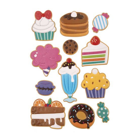Cake Puffy Stickers