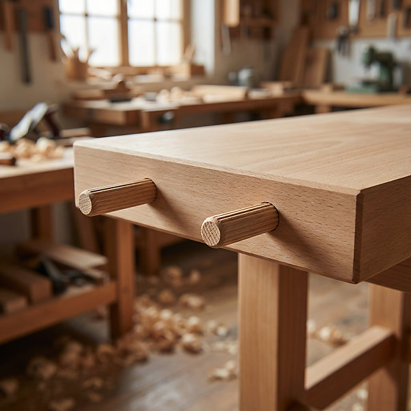100 tourillons hêtre ø6 mm Diall Bois