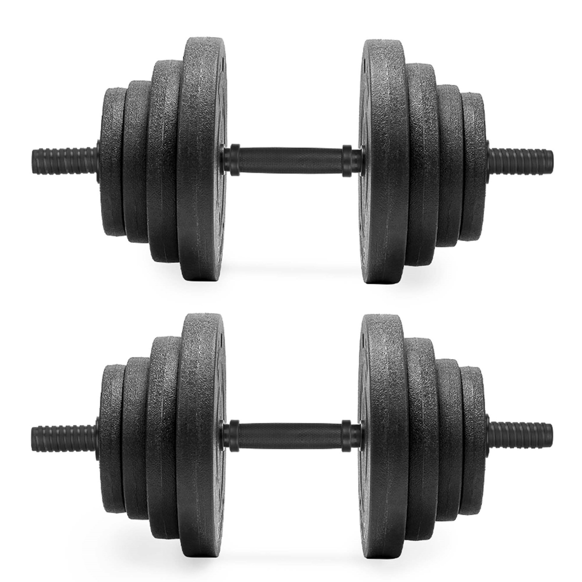 Hantle 30 kg do treningu siłowego Actiget zestaw 2x15 kg sztanga talerze