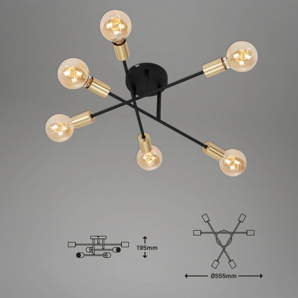 Deckenleuchte »PALE«, ø: 55,5 cm, 60 W, 230 V