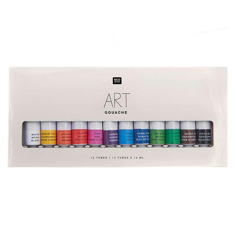 BASIQUES - Set peinture gouache basiques 12x12ml