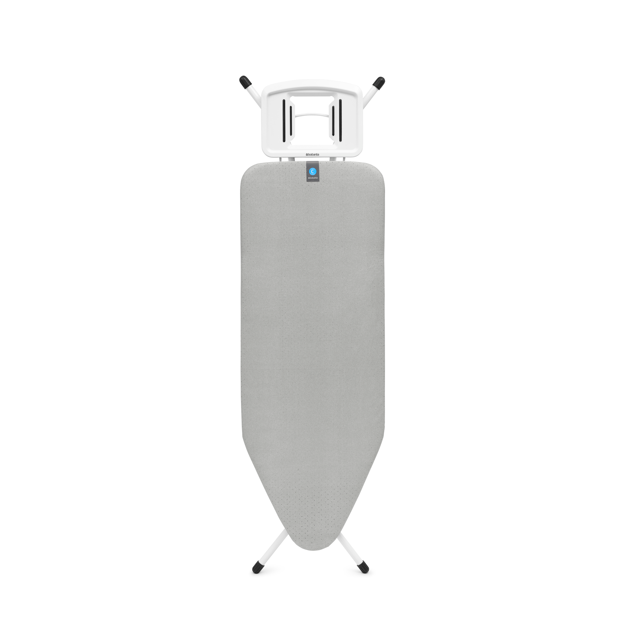 Brabantia Strijkplank C, 124x45 cm, solide strijkerhouder - Metallised