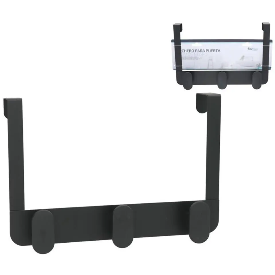 Gerimport Deurkapstok - 3 ophang haken - metaal - ruimtebesparend