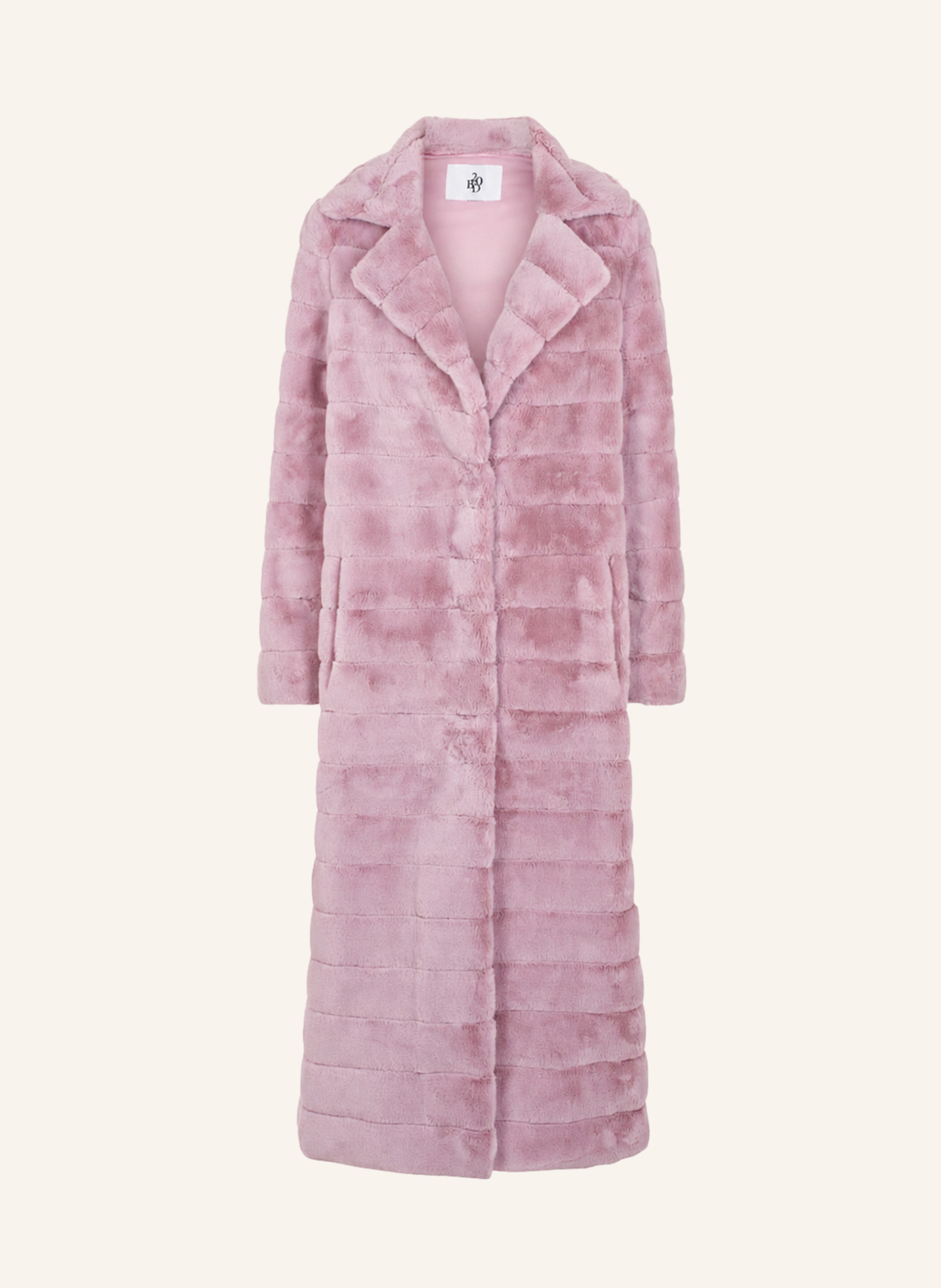 AMERICANDREAMS Faux Fur Coat Long Bailey