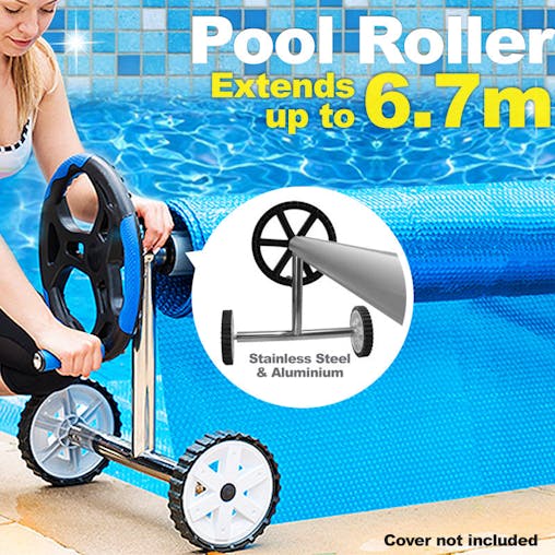 NNEDPE Adjustable Swimming Pool Roller - 6.7m