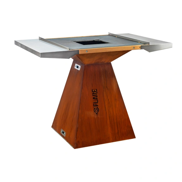 Grillabdeckhaube, LxBxH: 90x90x5 cm, Edelstahl