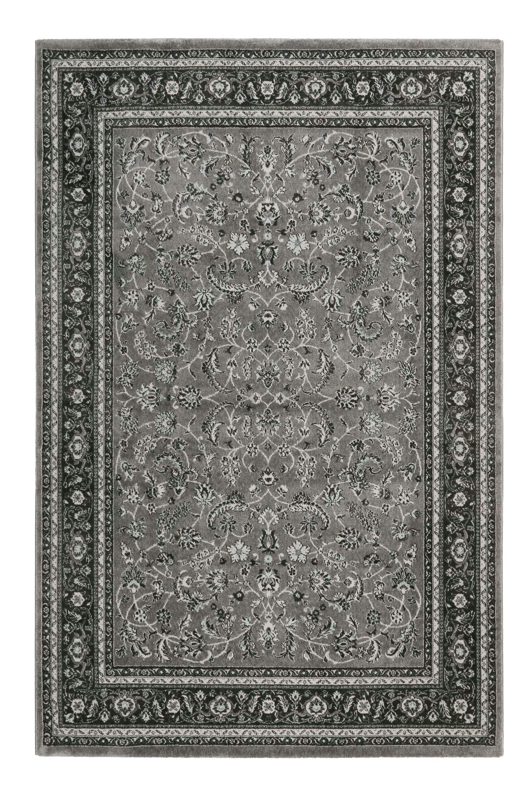 OXFORD - Tapis esprit rétro vintage tons de gris moyen 160x225