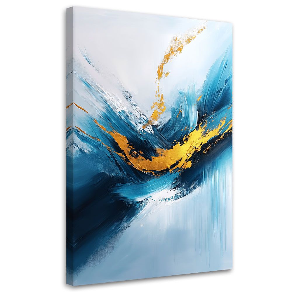 Feeby Obraz na płótnie, Marmur Niebieski Glamour 40x60