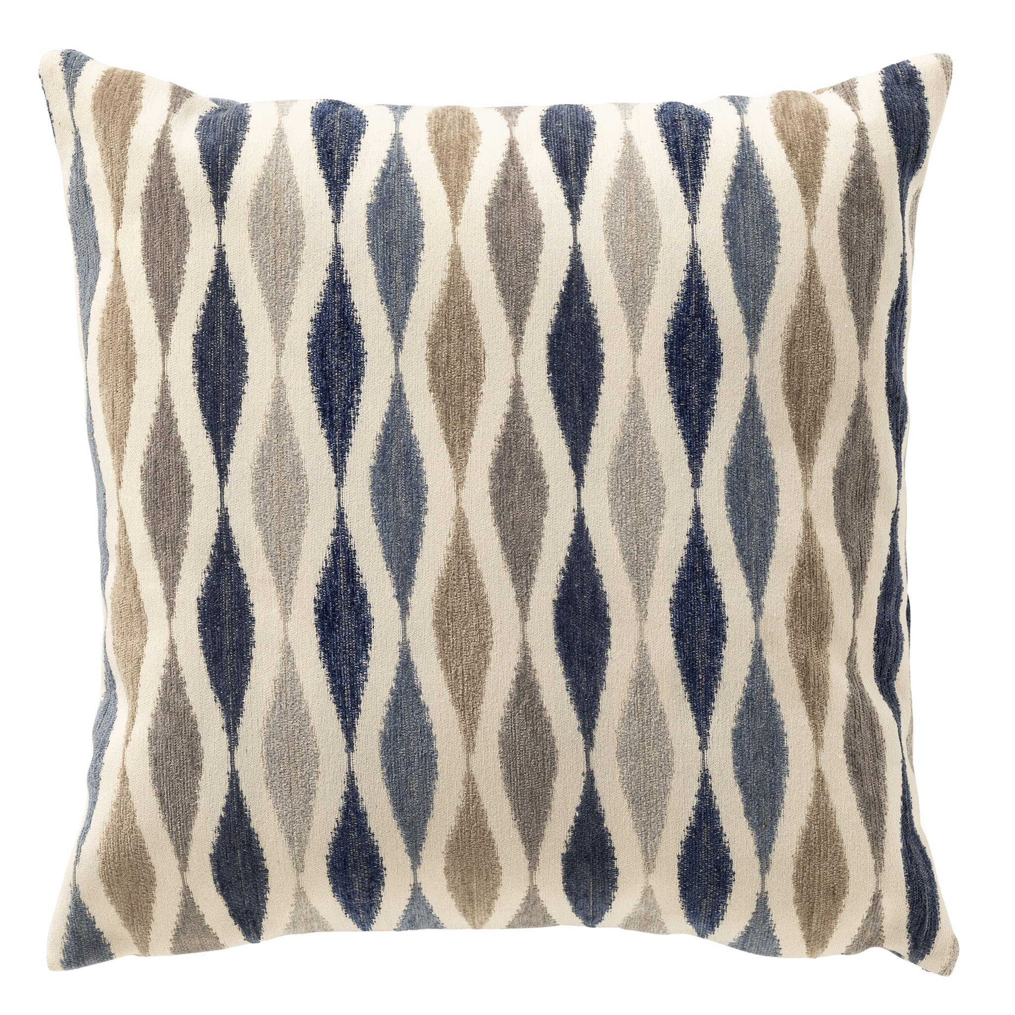 TULA - sierkussen 45x45 cm - golvend patroon - Dark Denim - blauw