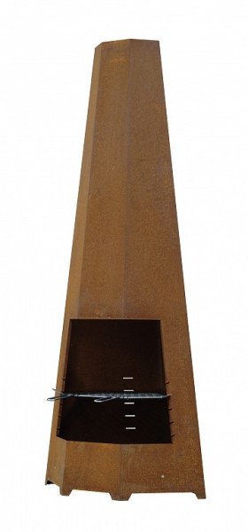 CORNER COR-TEN® - Palenisko Ogrodowe z Funkcją Grilla