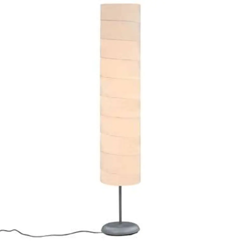 vidaXL - Staande Lamp - Wit - Papier