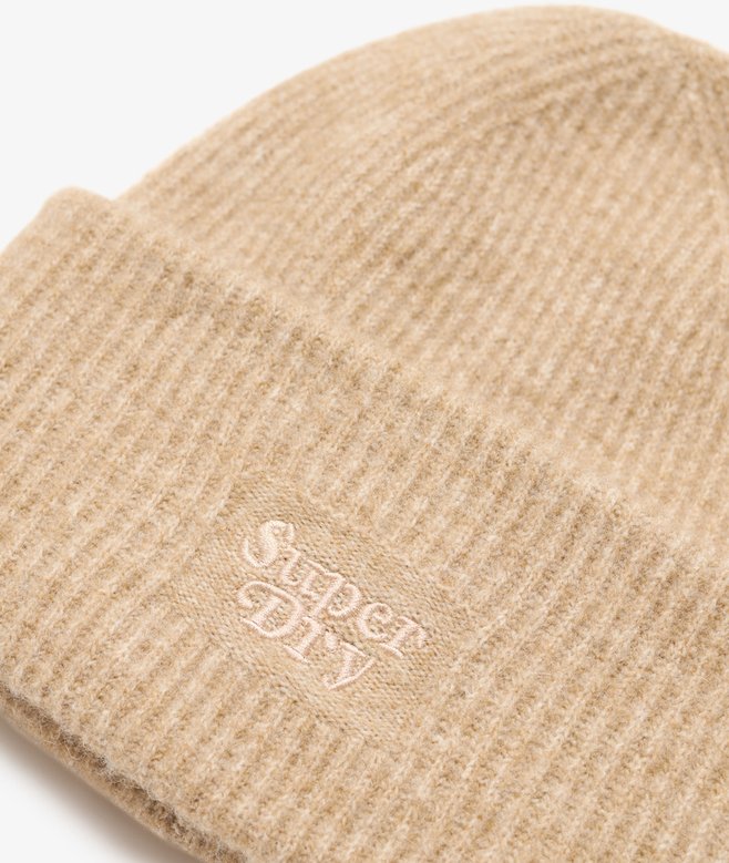 Soft Rib Knit Beanie Hat