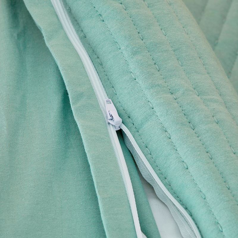 Boston Ivy Green Jersey Quilted Cot Quilt Cover Set