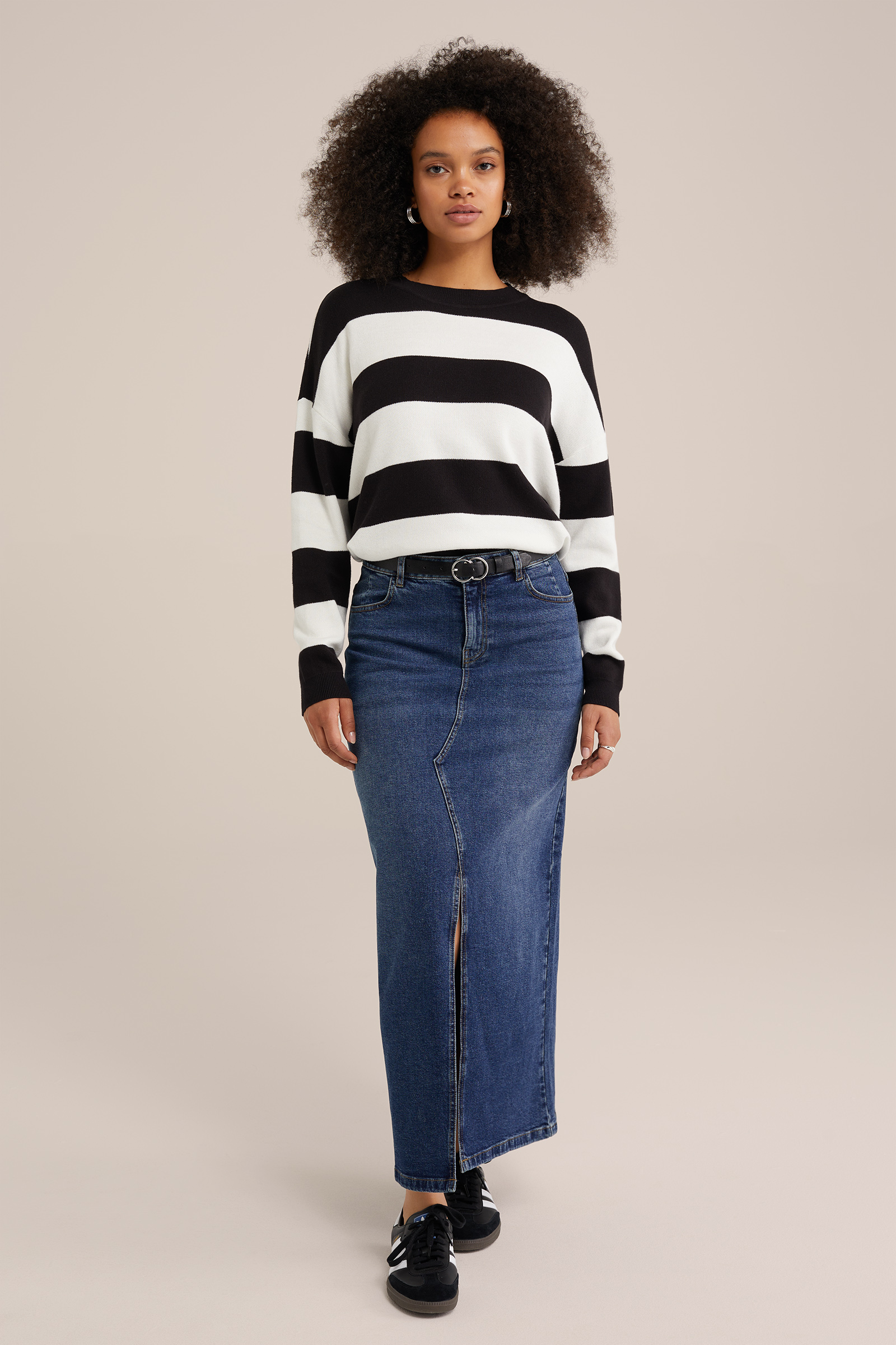 Dames gestreepte trui