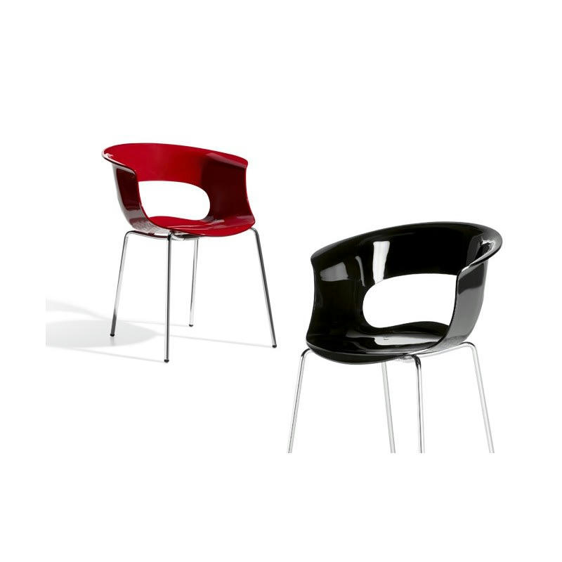 MISS B - Chaise design en plastique transparent