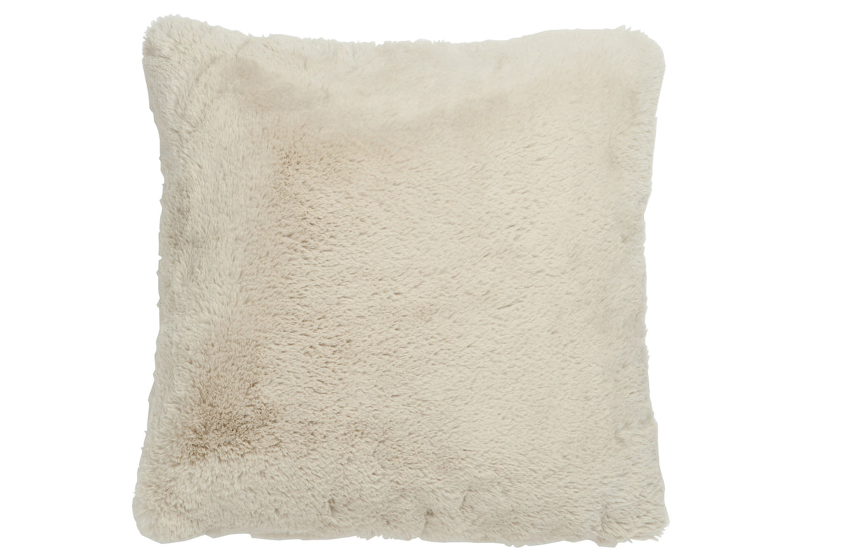 J-Line kussen Cutie - polyester - lichtgrijs