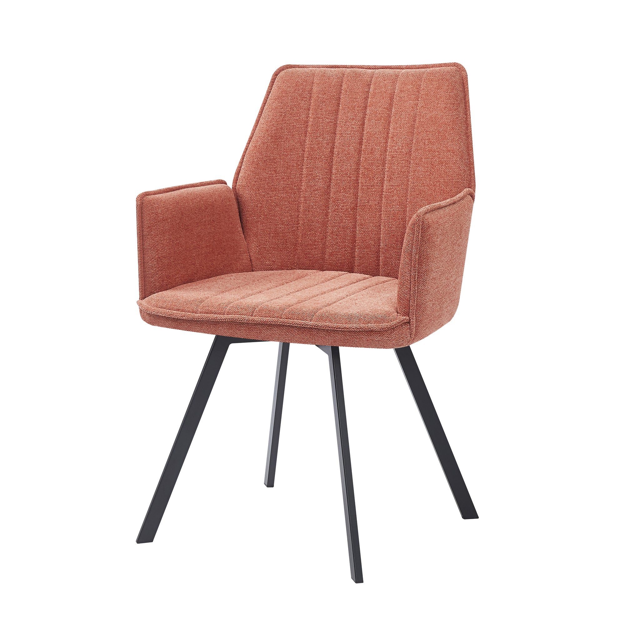 Livingfurn eetkamerstoel Louise Blush - stof - 1 stuk